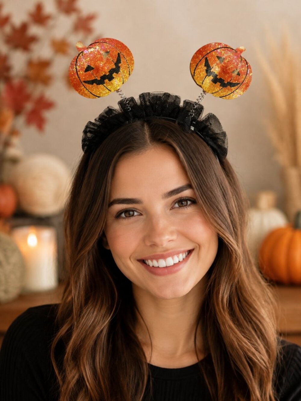 Claire’s Glitter Pumpkin Halloween Headband | NWT Adult or Child